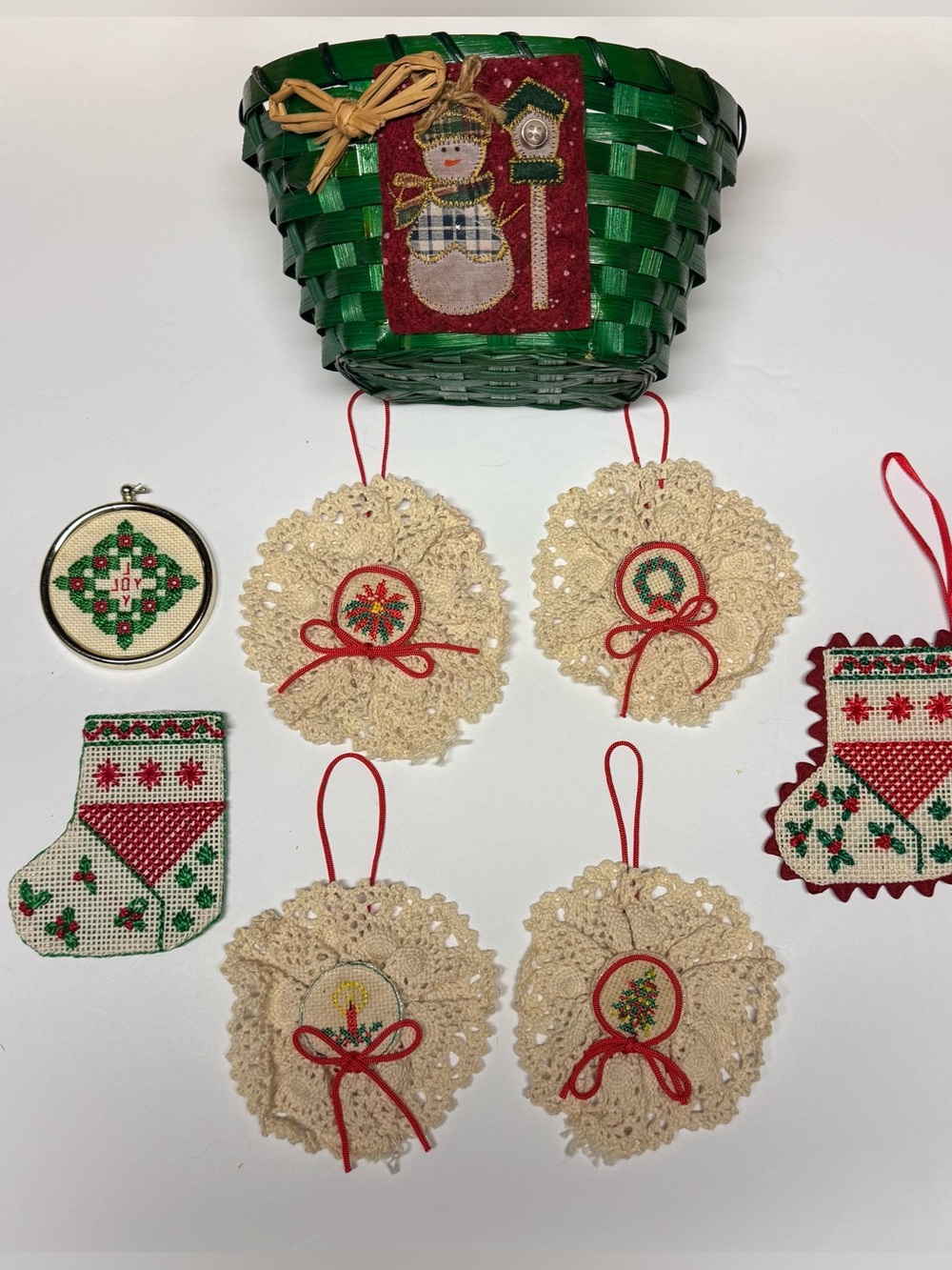 Small Basket of Vintage Christmas
